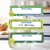 Tennis small rectangle write-on labels — reusable waterproof