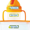 Tennis extra small waterproof name stickers — mini sticker labels for small items and gear