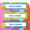 Tennis extra large waterproof name labels — name stickers for water bottles and school gear