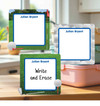 Golf large square write-on labels — reusable waterproof daycare