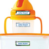 Golf extra small waterproof name stickers — mini sticker labels for small items and gear