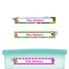 Koalas slim name stickers — waterproof stickers for water bottles and small containers
