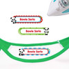 Durable Pandas iron on labels. High-quality tags that stay stuck through laundry day.
