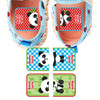 Pandas MatchUp teaching shoe stickers — left and right shoe labels for toddlers