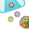Pandas small round name labels — waterproof circle stickers for kids