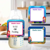 Mermaids small square write-on labels — reusable waterproof daycare