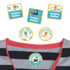Kittens peel and stick clothing labels for kids — clothing stickers made to order
