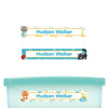 Kittens slim name stickers — waterproof stickers for water bottles and small containers