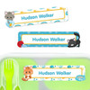 Kittens Blue Large Rectangle Labels