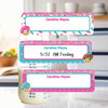 Donuts small rectangle write-on labels — reusable waterproof