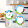 Playful Puppies small round write-on labels — reusable waterproof daycare