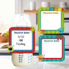 Monster Mayhem small square write-on labels — reusable waterproof daycare