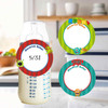 Monster Mayhem small round write-on labels — reusable waterproof daycare