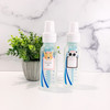 Large waterproof animal baby bottle labels for daycare — write-on name and date fields