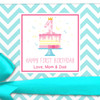 First Birthday Gift Label