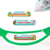 Pirate Animals iron on nametags for clothes — personalized iron-on clothing labels for kids