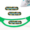 Sunflowers iron on nametags for clothes — personalized iron-on clothing labels for kids