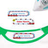 Train Chug Chug iron on nametags for clothes — personalized iron-on clothing labels for kids