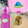 Camping water bottle name labels — custom die-cut waterproof labels for kids school and daycare