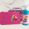 Waterproof large name labels die cut around equestrian designs for lunch boxes