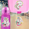 Large die cut horse name labels on kids water bottle for school and riding activities