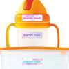 Clouds extra small waterproof name stickers — mini sticker labels for small items and gear