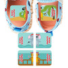 Pirate Animals MatchUp teaching shoe stickers — left and right shoe labels for toddlers