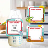 Pirate Animals small square write-on labels — reusable waterproof daycare