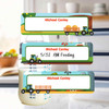 Farm Tractors small rectangle write-on labels — reusable waterproof