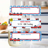 Train Chug Chug small rectangle write-on labels — reusable waterproof