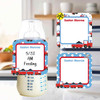 Train Chug Chug small square write-on labels — reusable waterproof daycare