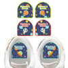 Animals in Space shoe name labels — personalized waterproof labels for shoes