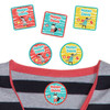 Animal Superheroes peel and stick clothing labels for kids — clothing stickers made to order