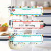 Animal Superheroes small rectangle write-on labels — reusable waterproof