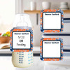 Chinoiserie small square write-on labels — reusable waterproof daycare