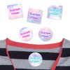 Clouds peel and stick clothing labels for kids — clothing stickers made to order