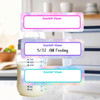 Clouds small rectangle write-on labels — reusable waterproof