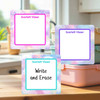 Clouds large square write-on labels — reusable waterproof daycare
