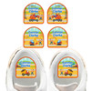 Construction (Boy/Girl) shoe name labels — personalized waterproof labels for shoes