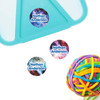 Galaxy small round name labels — waterproof circle stickers for kids