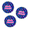Hearts Large Waterproof Name Stickers