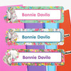 Horses extra large waterproof name labels — name stickers for water bottles and school gear