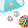Horses small round name labels — waterproof circle stickers for kids