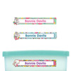 Horses slim name stickers — waterproof stickers for water bottles and small containers