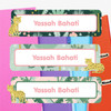 Leopard Cuties extra large waterproof name labels — name stickers for water bottles and school gear