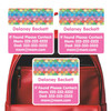 Mermaid Scales emergency labels with mermaid scale pattern