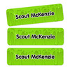 Slime School Supply Name Labels