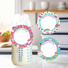 Stickers small round write-on labels — reusable waterproof daycare