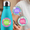 Circle personalized sticker labels waterproof