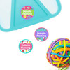 Customizable round labels for kids' daycare Customizable round labels for kids' daycare